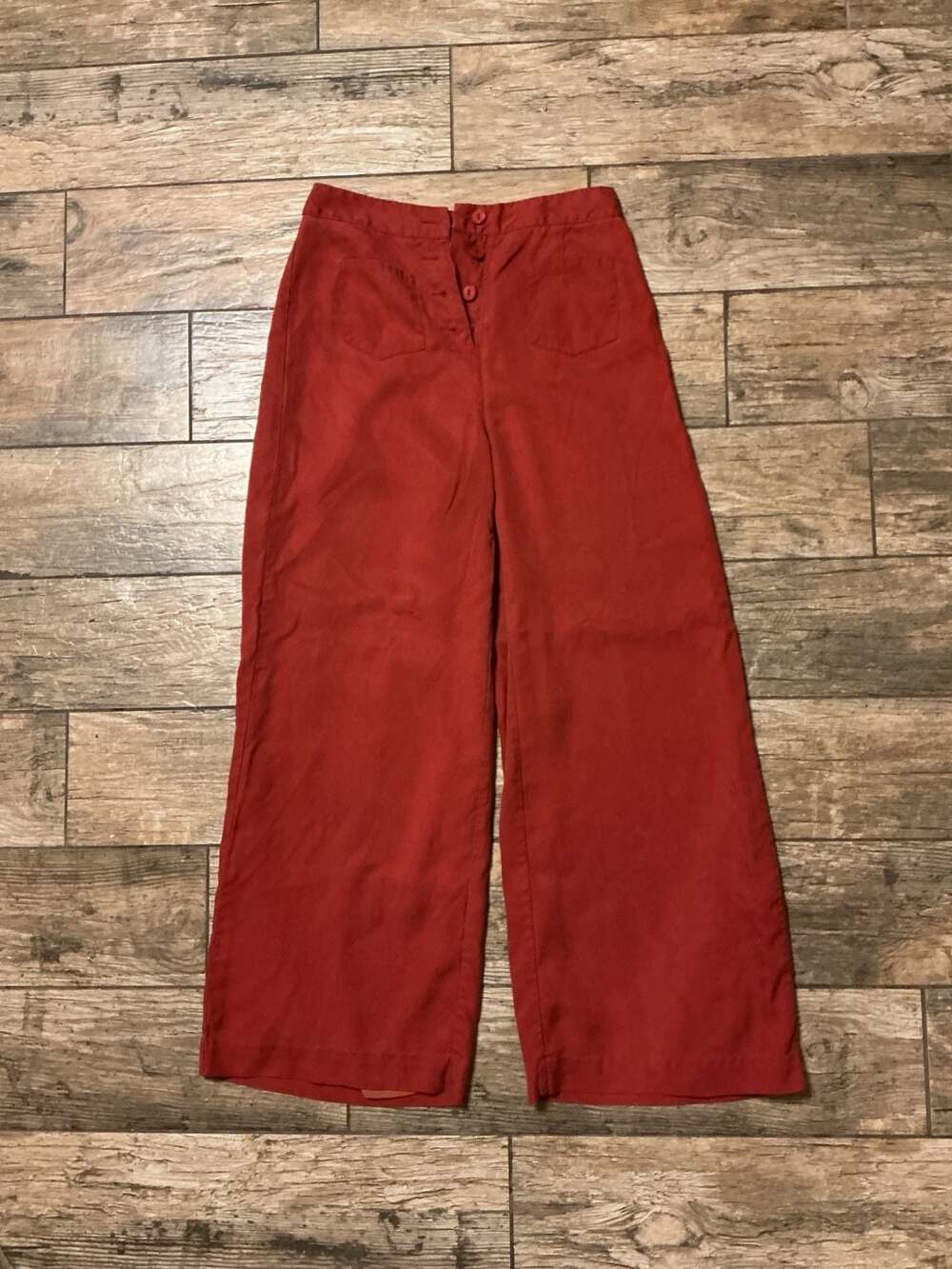 Sugar Lips Pants Size XS Red Wide Leg Sailor Pockets